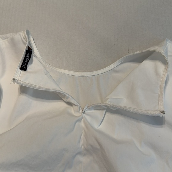 J. McLaughlin White Ruffle Sleeve Baylee Blouse Size L - Picture 10 of 14
